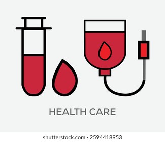 Medical best solid icon set collection. Examine, medicine, blood test ,tube, health, emergency, vaccination, illness and vector illustration