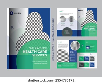 Medical Bifold Halffold Brochure multiporpose medical boruchure design uses 
