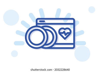 Medical bill icon symbol sign from modern healthcare collection for mobile concept and web apps design. Medical and medicine related vector line icons. 