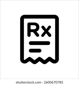 A medical bill receipt icon representing healthcare payments and billing.