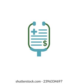 Medical Billing Accounting Services logo design icon element vector