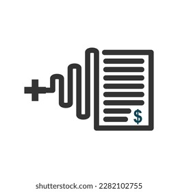 medical billing logo template Icon Illustration Brand Identity. Isolated and flat illustration. Vector graphic
