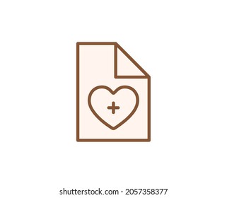 Icono plano médico en blanco. Señales de línea delgada para el logotipo de diseño, tarjeta de visita, etc. Símbolo de esquema único de alta calidad para diseño web o aplicación móvil. Pictograma de contorno médico.