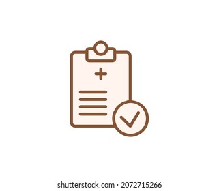 Medical Blank Flat Icon. Thin Line Signs For Design Logo, Visit Card, Etc. Single High-quality Outline Symbol For Web Design Or Mobile App. Medical Outline Pictogram.