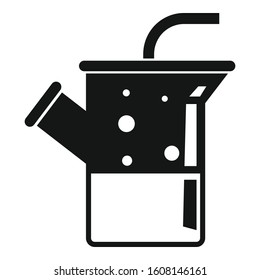 Medical boiling flask icon. Simple illustration of medical boiling flask vector icon for web design isolated on white background