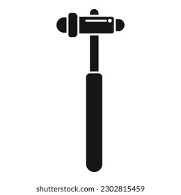 Medical bone hammer icon simple vector. Pain disease. Knee doctor