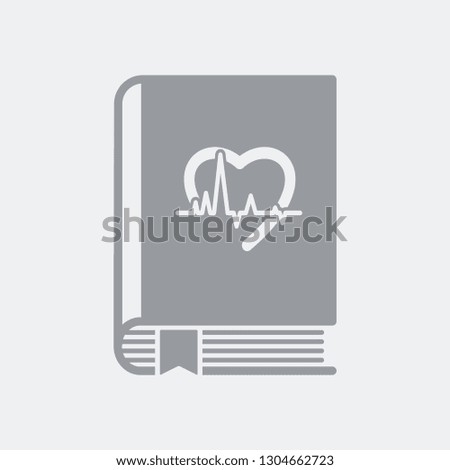 Medical book flat icon