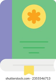 medical book flat icon design style