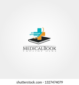 Medical Book icon template, creative vector logo design, illustration element.