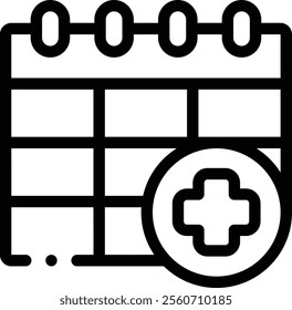 medical book icon. Thin Linear Style Design Isolated On White Background