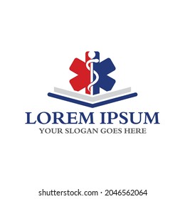 medical book logo , pharmacy logo