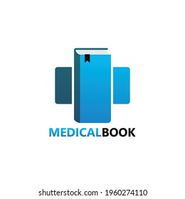 Medical book logo template design