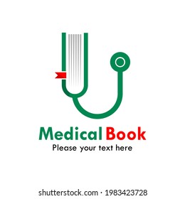 Medical book logo template illustration