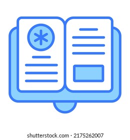 medical book Modern concepts design, vector illustration