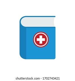 Medical book. Vector design isolated on white background.