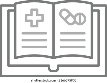 Medical Book vector icon. Can be used for printing, mobile and web applications.