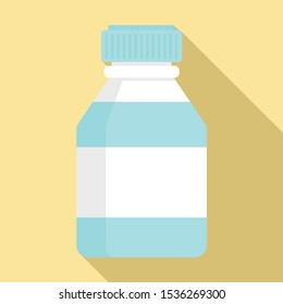 Medical bottle icon. Flat illustration of medical bottle vector icon for web design