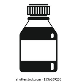 Medical bottle icon. Simple illustration of medical bottle vector icon for web design isolated on white background