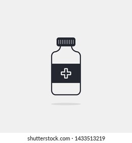 Medical Bottle Vector Illustration Eps