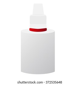 Medical Bottles With Medicine On White Background. Vector Illustration.