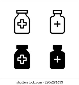 Medical bottles with medicines icon. Vector illustration design.