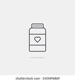 Medical Bottles Vector Illustration Eps