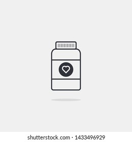 Medical Bottles Vector Illustration Eps