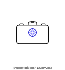 Medical box aid icon. Element of Medical icon for mobile concept and web apps. Detailed Medical box aid icon can be used for web and mobile