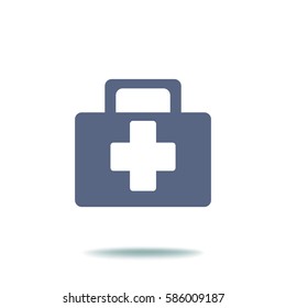 Caixa médica. ícone.