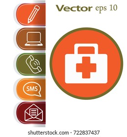 Medical box. icon.