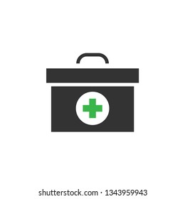 Medical box icon design template vector isolated illustration