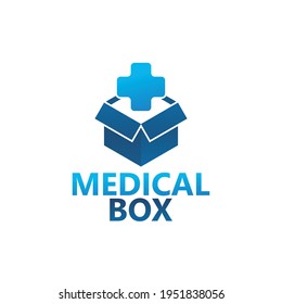 Medical box logo template design