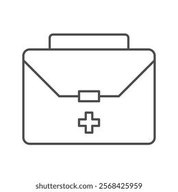 Medical Box thinline icon , vector, pixel perfect, illustrator file