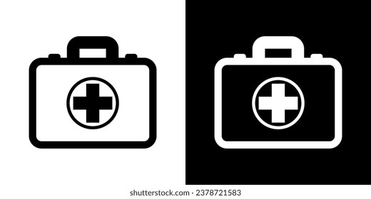 Medical box, vector design for any purposes. Emergency symbol. First aid. Health care. Cross symbol.