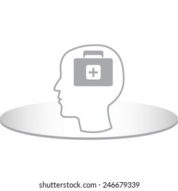 Medical box vector icon