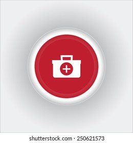 Medical box vector icon