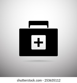 Medical box vector icon