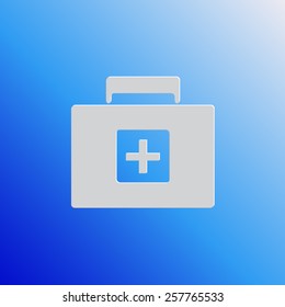 Medical box vector icon