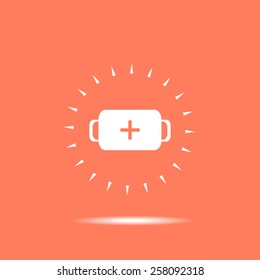 Medical box vector icon