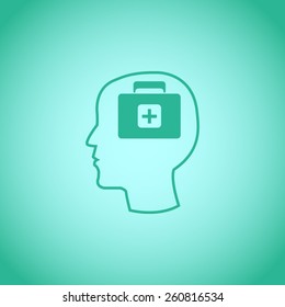 Medical box vector icon