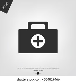 Medical box vector icon