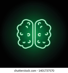 Medical, brain icon in neon style. Element of medicine illustration. Signs and symbols icon can be used for web, logo, mobile app, UI, UX on black background