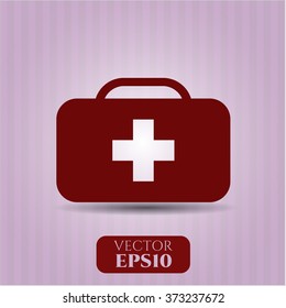 Medical briefcase high quality icon