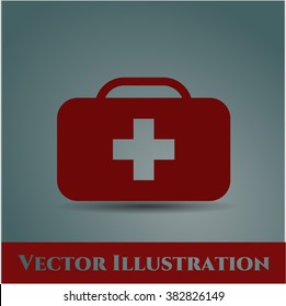 Medical briefcase high quality icon