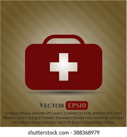 Medical briefcase high quality icon