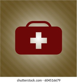 Medical briefcase high quality icon
