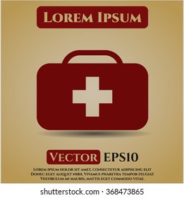 Icono de la cartera de documentos médica