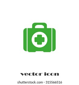 Medical briefcase Icon Vector