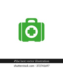 Medical briefcase Icon Vector