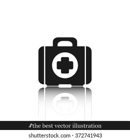 Medical briefcase icon vector illustration eps10.